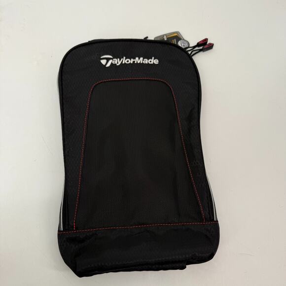 NWT TaylorMade Performance Golf Shoe Bag Black Travel Storage Organizer Spacious - Picture 1 of 8